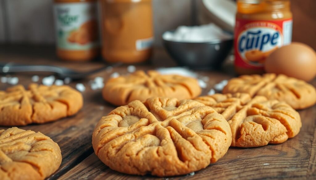 4 ingredient peanut butter cookies