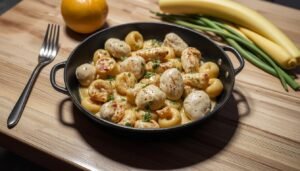 Garlic Chicken Gnocchi Skillet