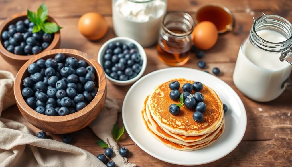 Blueberry Pancakes Ingredient Selection