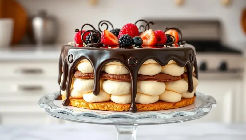 Cream Puff Chocolate Eclair Cake