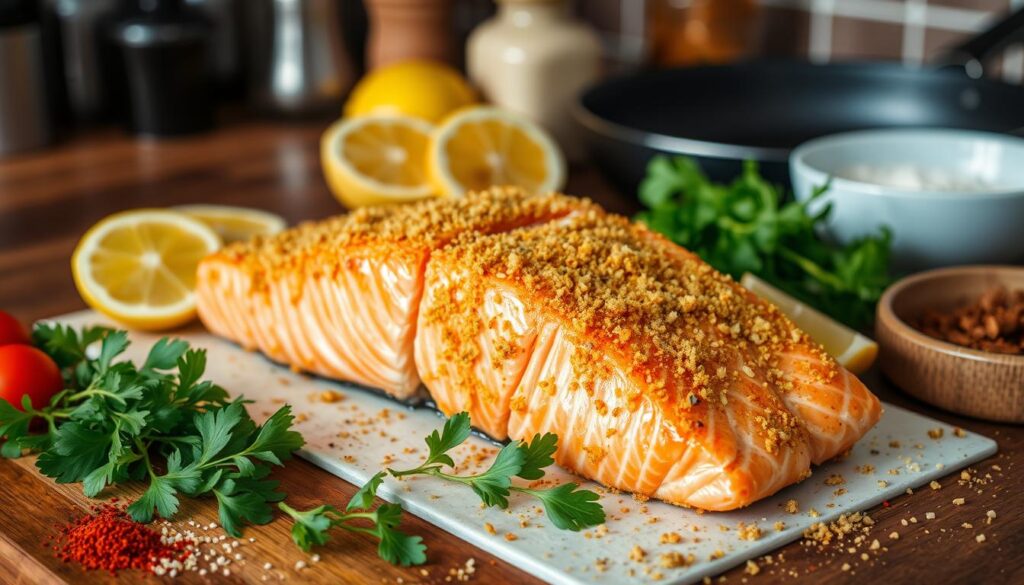 Crispy Salmon Fillet Preparation